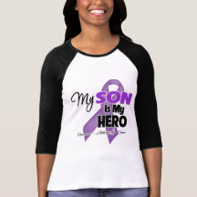 My Son is My Hero - Purple Ribbon Tee Shirts