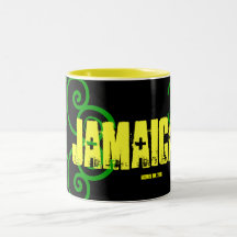 "My Trip to JAMAICA 2010" Jamaican Celtic Flag Coffee Mug