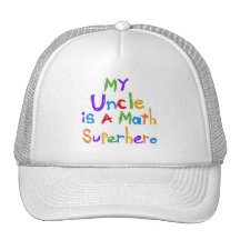 My Uncle Math Superhero T-shirts and Gifts Trucker Hats