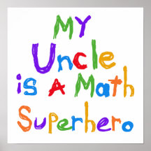 My Uncle Math Superhero T-shirts and Gifts Print