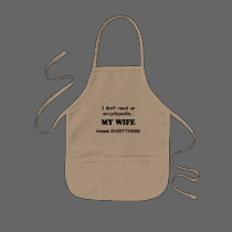 My Wife Knows Everything aprons