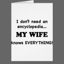 My Wife Knows Everything cards