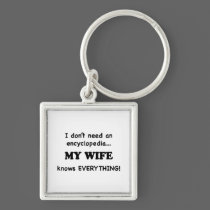 My Wife Knows Everything keychains