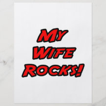 My Wife Rocks Full Colour Flyer