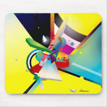 My Yellow Abstract Mousepads