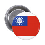 Myanmar Flag 1974-2010 Pinback Buttons
