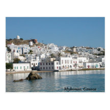 Mykonos Greece Postcard