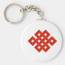 Mystic Knot - Red & Gold 1 Keychains