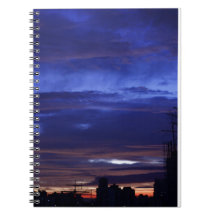 Mystic Morning Skyline Spiral Notebook