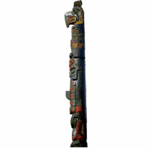 Mystic Native American Totem Pole Sculpted Magnet Acrylic Cut Outs