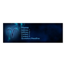 Mystic Zodiac - Aries Business Card