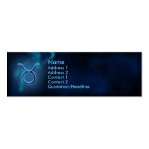 Mystic Zodiac - Taurus Business Card Templates