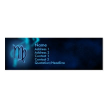 Mystic Zodiac - Virgo Business Card Templates