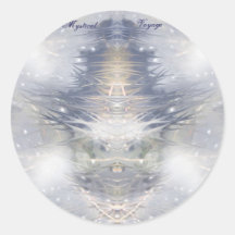 Mystical  Voyage Round Sticker