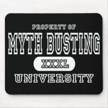 Myth Busting Univeristy Dark Mouse Pads