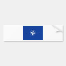 N.A.T.O. flag Bumper Sticker