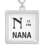 N Is For Nana Monogram Pendant Monogrammed