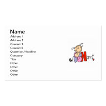 N is for Nanny Business Card