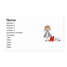 N is for Nurse Business Card