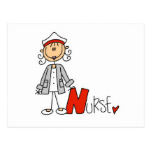 N is for Nurse Post Card