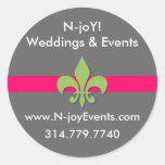 N-joY! Fleur de lis Seal Sticker.#3