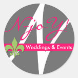 N-joY! Fleur de lis Seal Sticker.#4