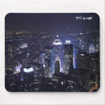 N.Y.C. by night Mouse Mats