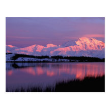 NA, USA, Alaska, Denali NP, Mt. McKinley, Postcard