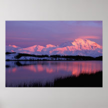 NA, USA, Alaska, Denali NP, Mt. McKinley, Poster