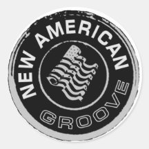 NAG Black Stamp Logo Sticker