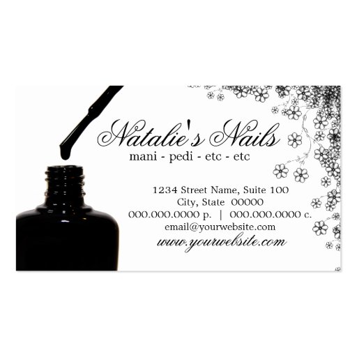 Nail Polish Business Cards Zazzle
