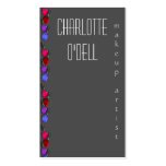 nail polish; it's a girl thing business card template