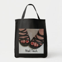 Nail Tech pretty toes Tote bag