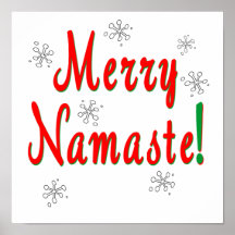 Namaste Christmas Posters