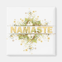 Namaste Vintage Floral Magnet