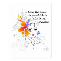 Namaste Women's Gift Postcard