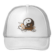 Namaste Yin Yang Trucker Hats