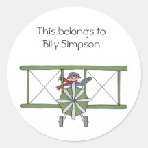Name book plates sticker