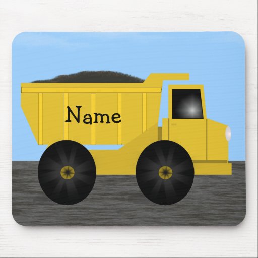 Name Dump Truck Mousepad - Template