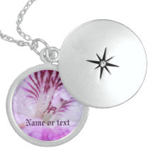 Name Necklace - Pink Flower