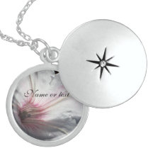 Name Necklace - White Flower