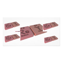 name-Rey-Re-Y-Rhenium-Yttrium Photo Cards