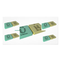 name-Un-U-N-Uranium-Nitrogen Photo Cards