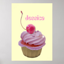 Named Cupcake Gift Poster