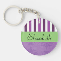 Names Initials Monograms Damask Purple, Green