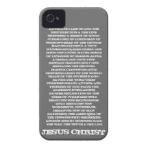 Names of Jesus iPhone 4 Case
