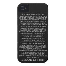 Names of Jesus iPhone 4 Covers