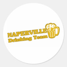 Naperville Drinking Team tee shirts Sticker