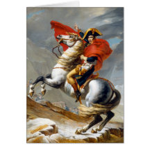 Napoleon Bonaparte Painting by Jacques-Louis David Cards
