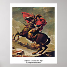 Napoleon Crossing The Alps By Jacques-Louis David Print